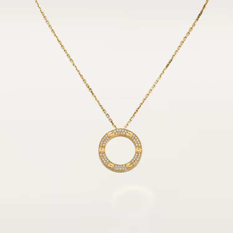 Cartier Love Pendant , Diamonds