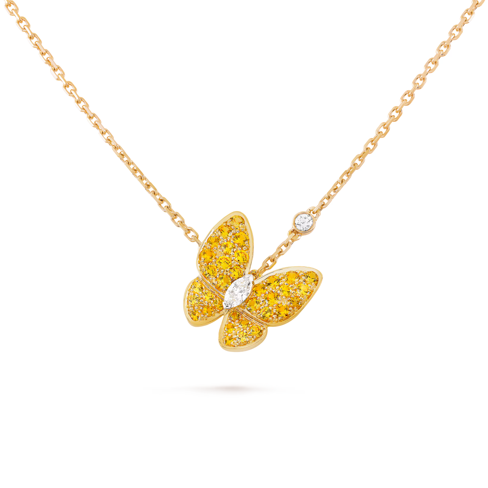 Van Cleef & Arpels Two Butterfly Necklace