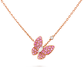 Van Cleef & Arpels Two Butterfly Necklace