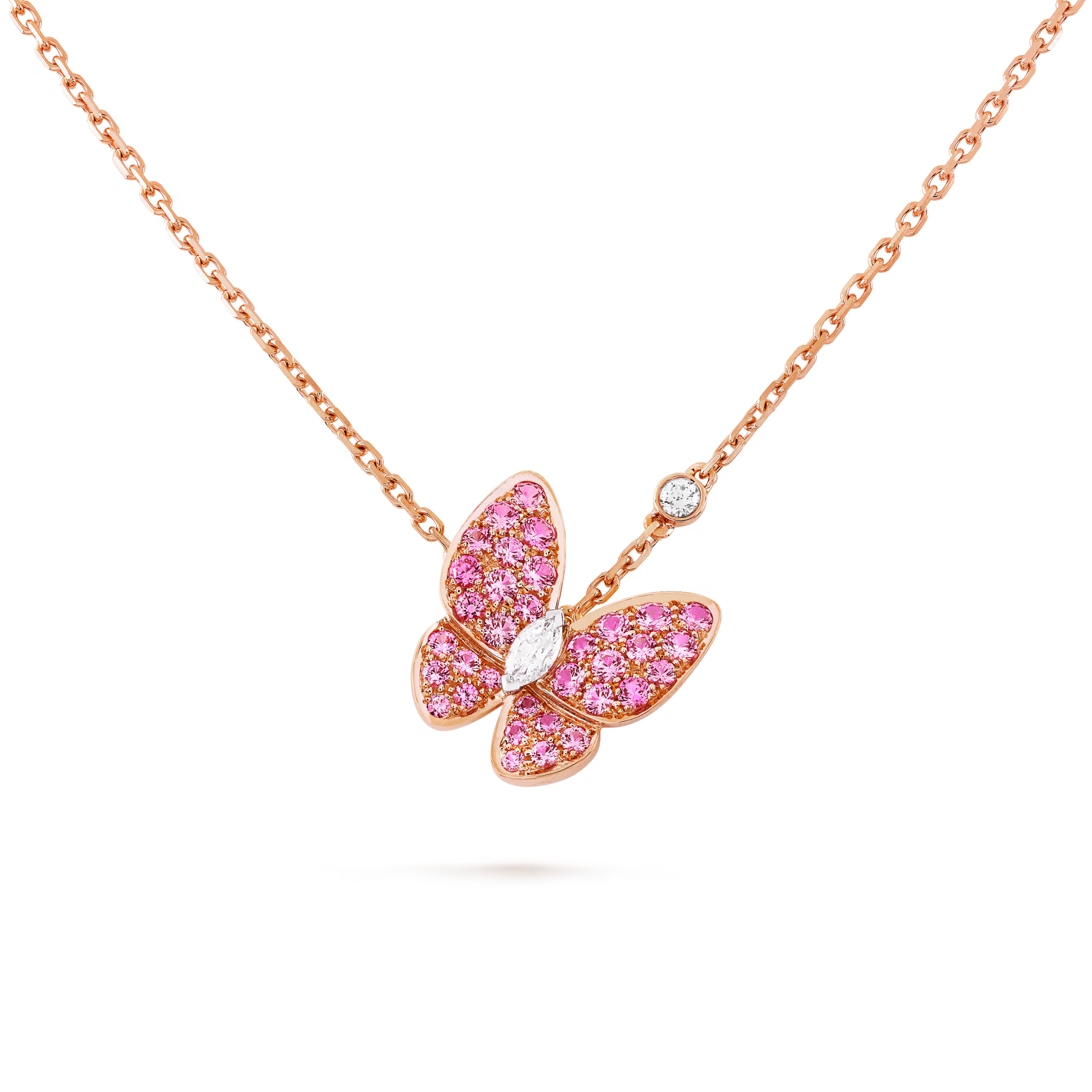 Van Cleef & Arpels Two Butterfly Necklace