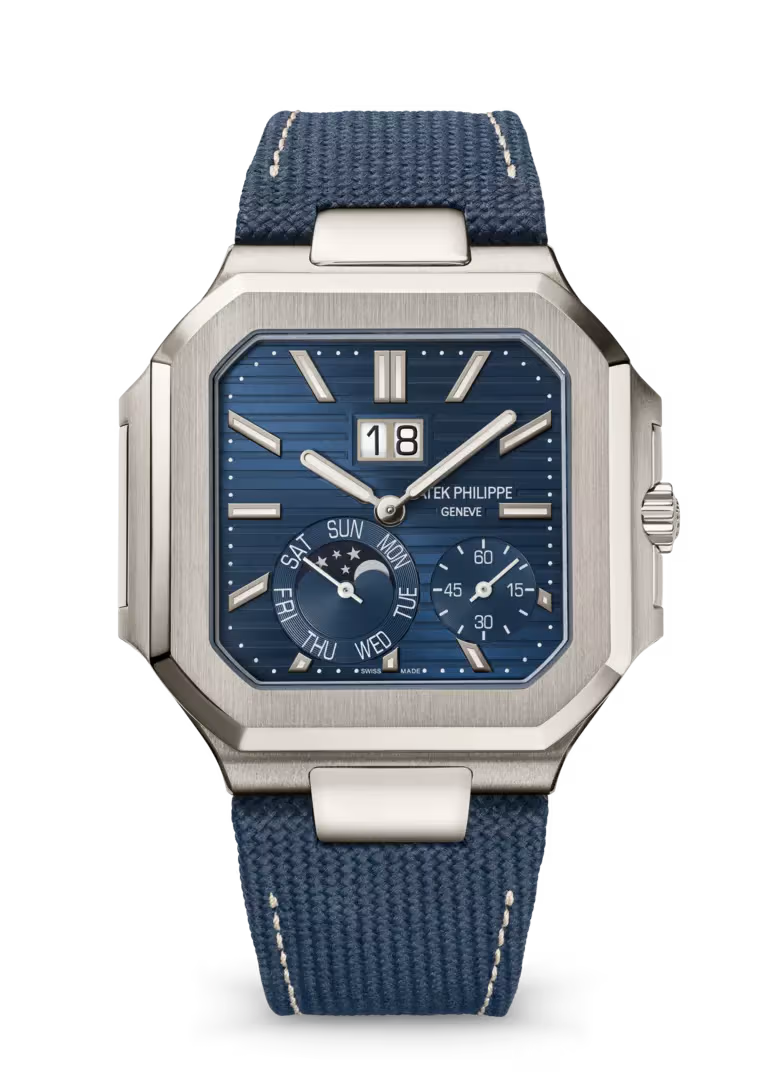 Patek Philippe Cubitus Blue denim leather 45mm