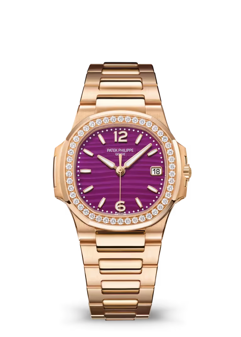 Patek Philippe Nautilus Full Rose Gold , Diamond Bezel