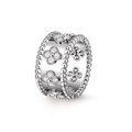 Van Cleef & Arpels Perlee clovers Ring , Silver , Diamond