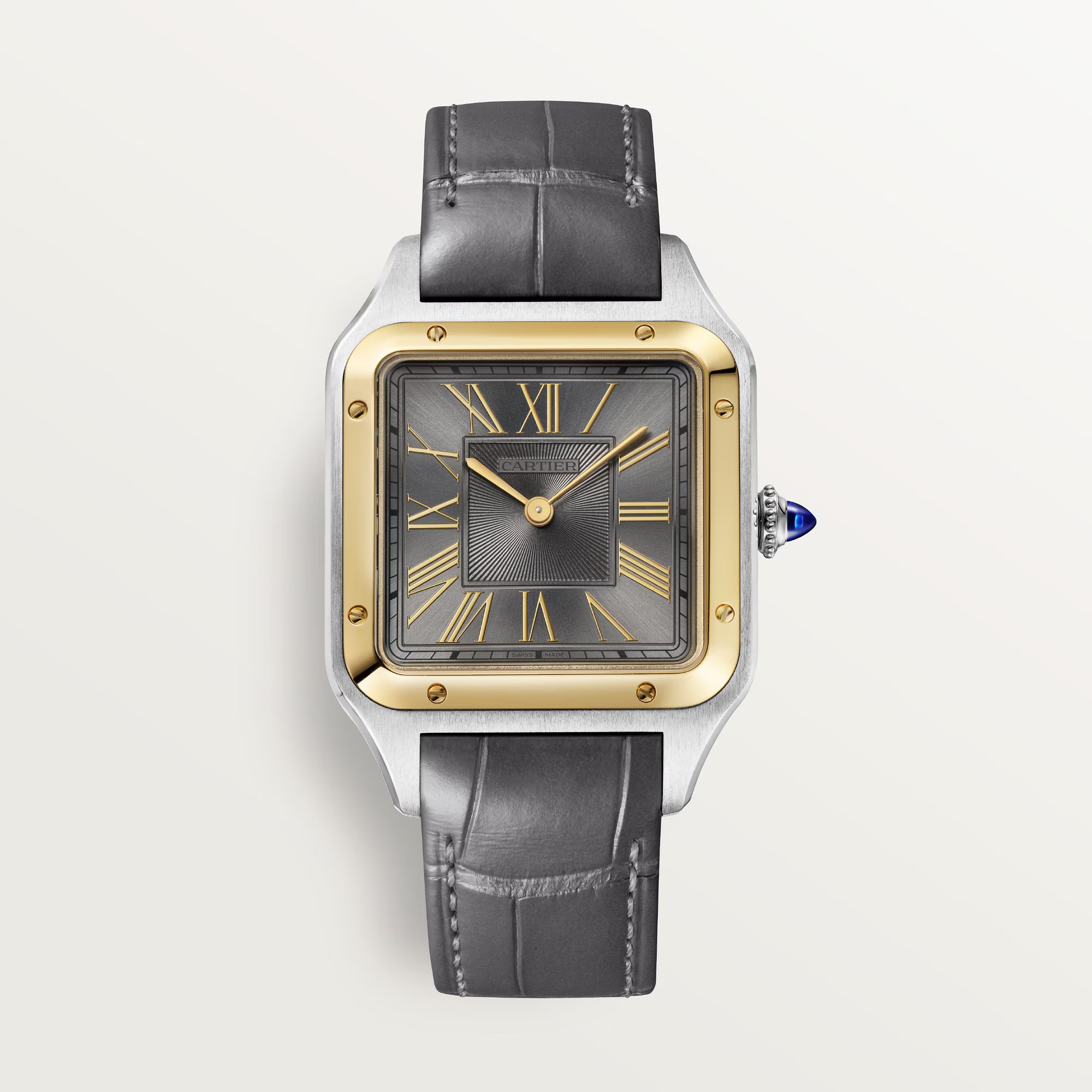 Cartier Santos Dumont Watch Two-tone x Grey