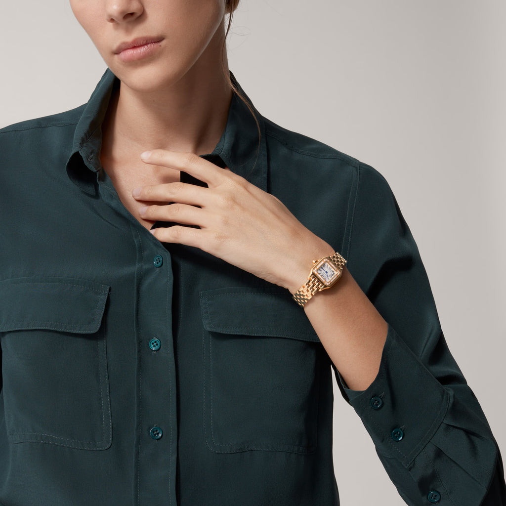 Panthère de Cartier watch, small model , Full Rose Gold , Diamonds