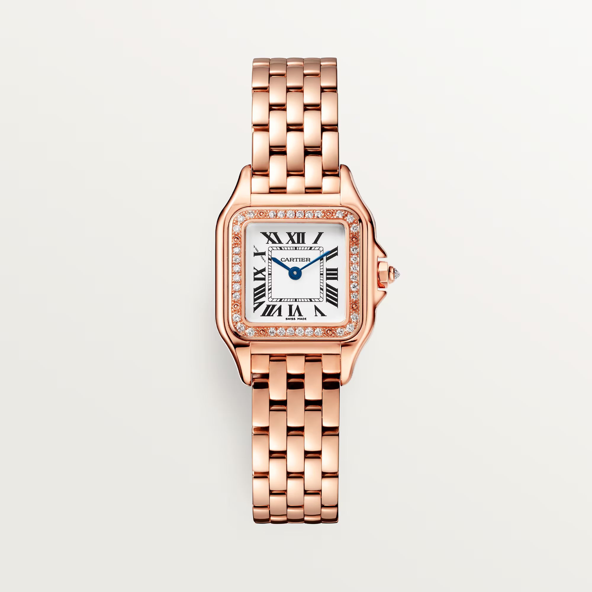 Panthère de Cartier watch, small model , Full Rose Gold , Diamonds