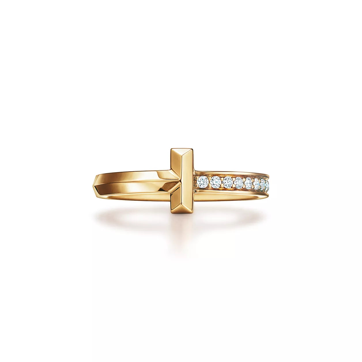 Tiffany&Co. T Ring , Gold , Diamond