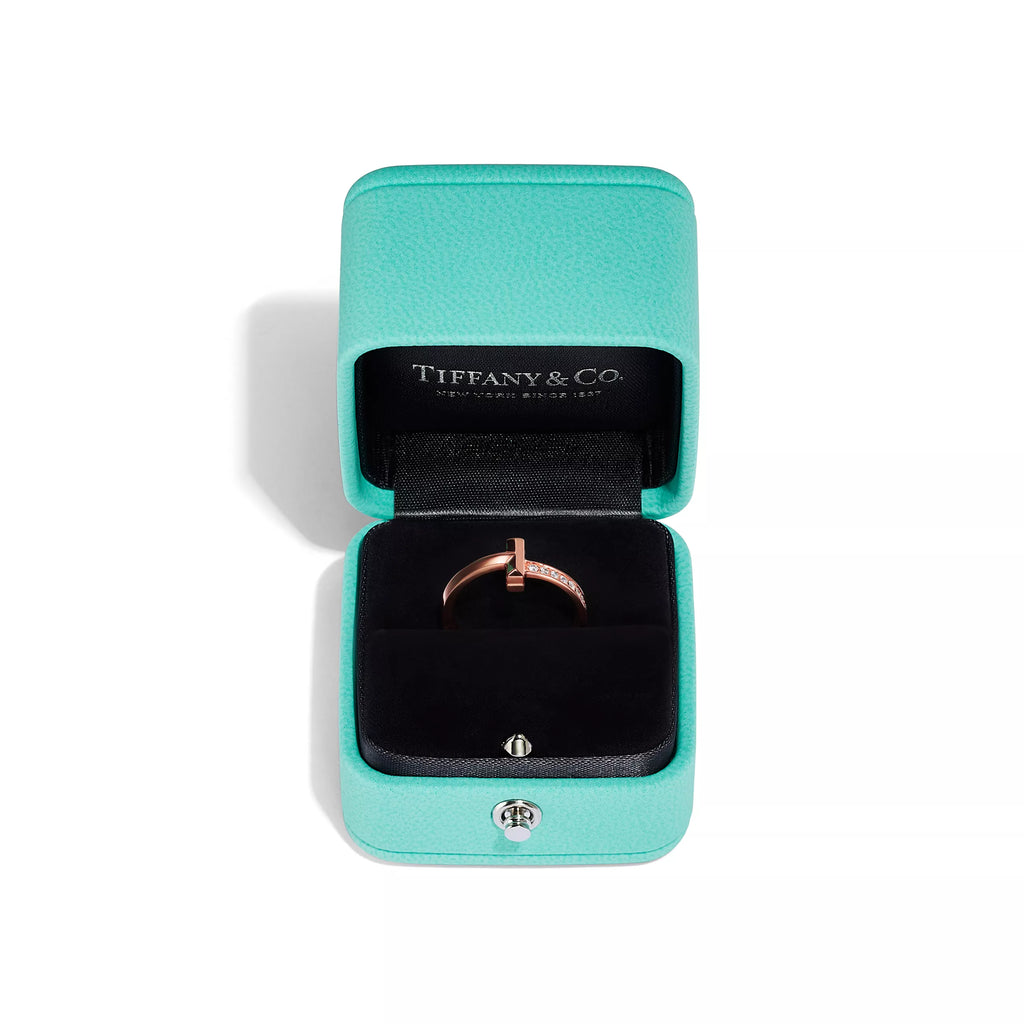 Tiffany&Co. T Ring , Rose Gold , Diamond