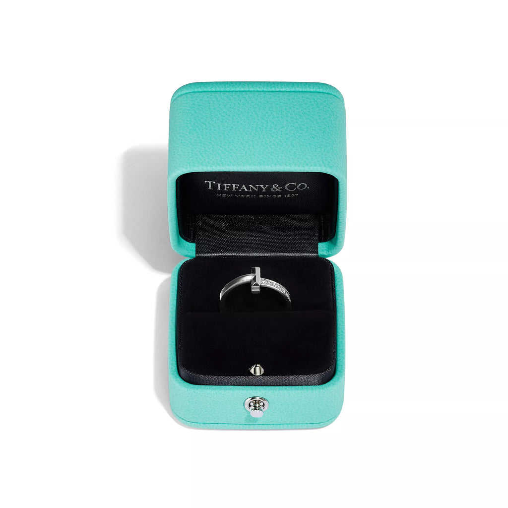 Tiffany&Co. T Ring , Silver , Diamond