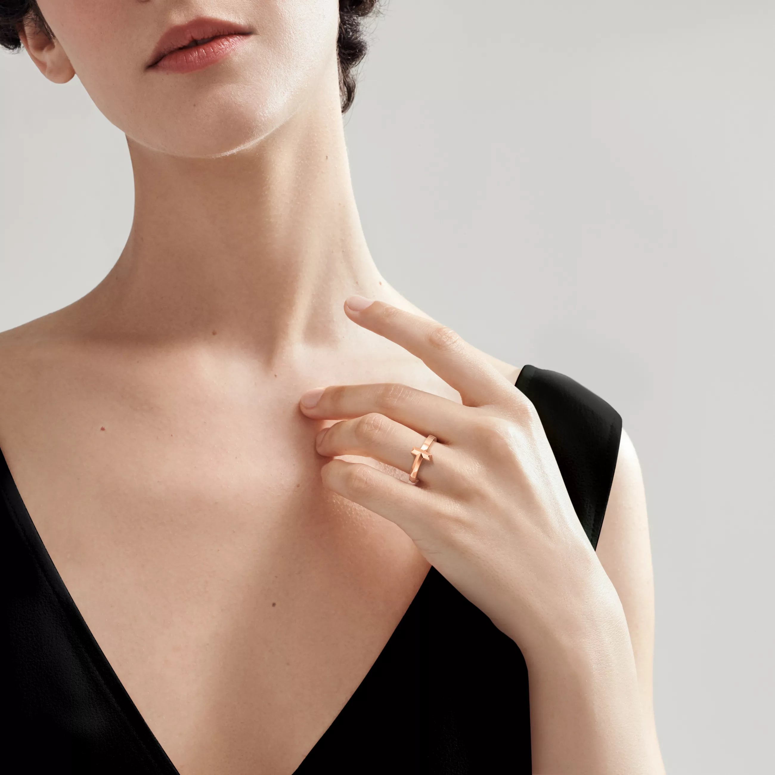 Tiffany&Co. T Ring , Rose Gold