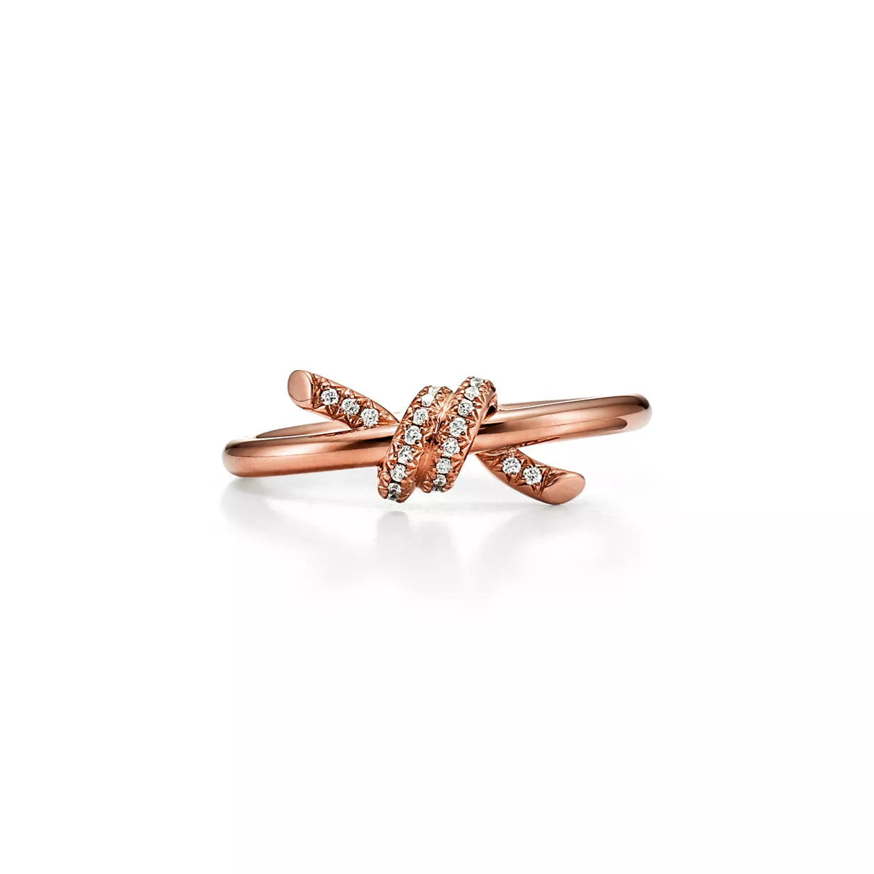 Tiffany&Co. Knot Ring , Rose Gold , Diamond