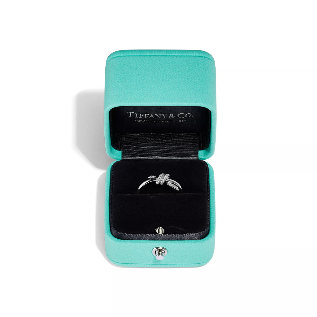 Tiffany&Co. Knot Ring , Silver , Diamond