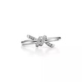 Tiffany&Co. Knot Ring , Silver , Diamond