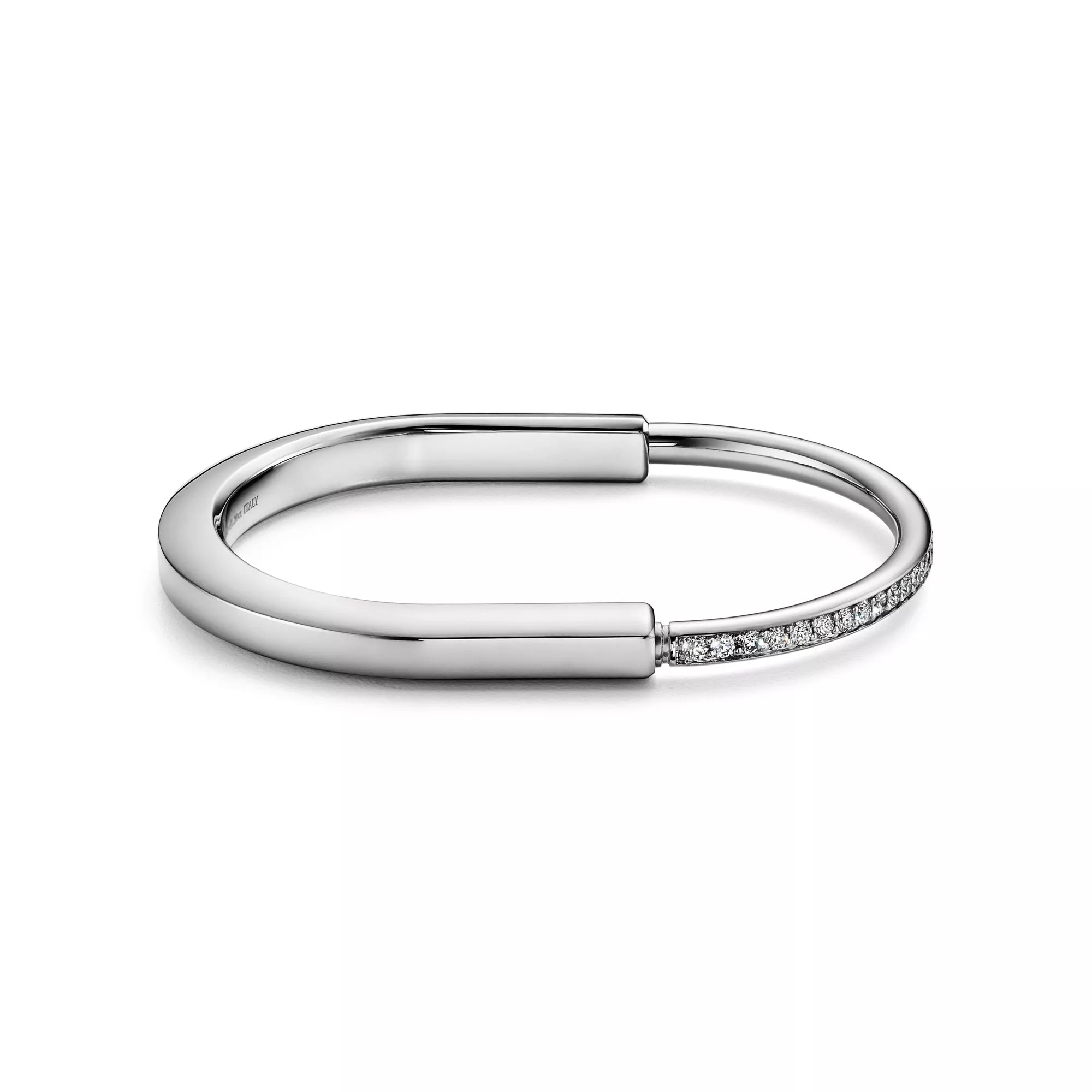 Tiffany&Co. Lock Bracelet Half Diamond