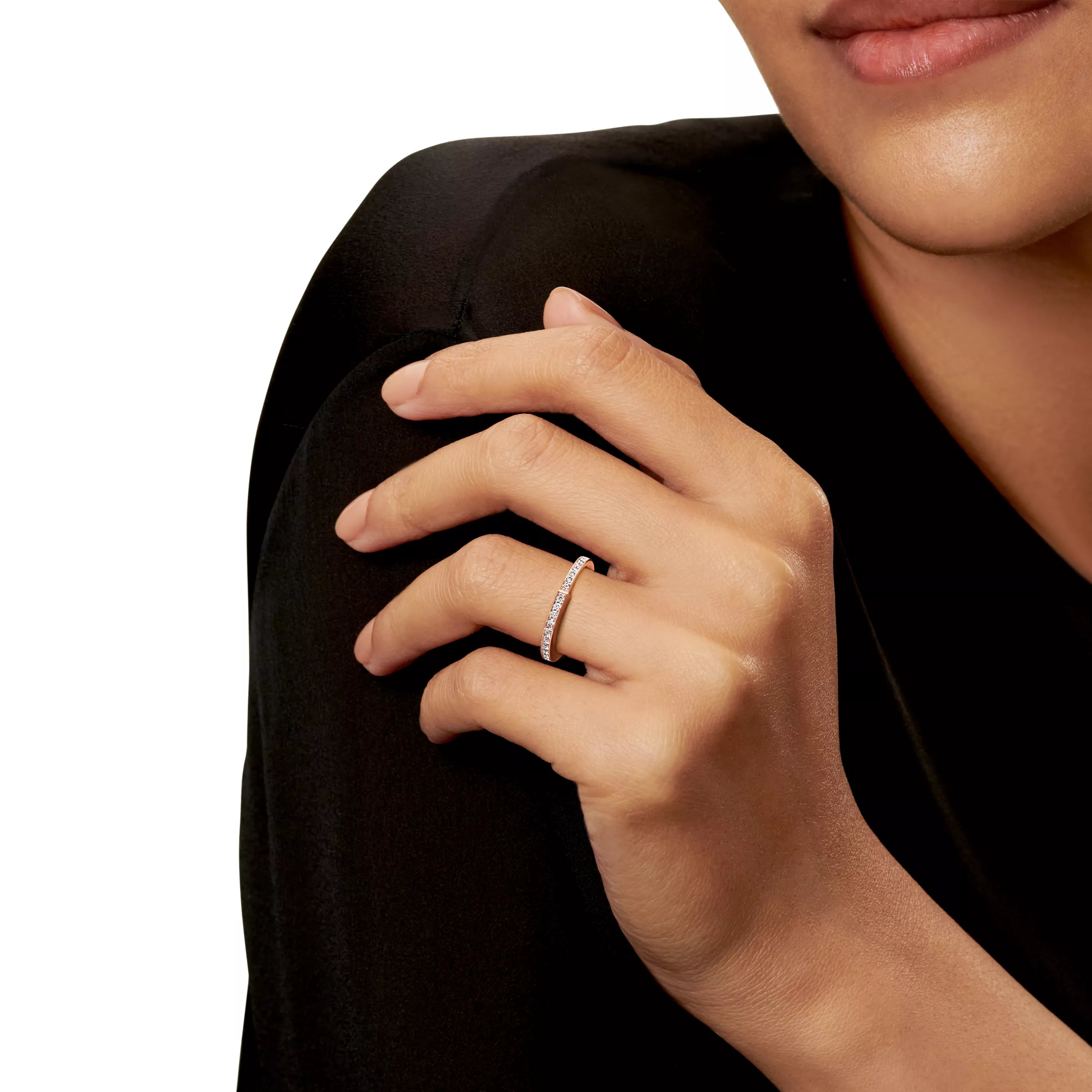 Tiffany&Co. Lock , Rose Gold , Diamond