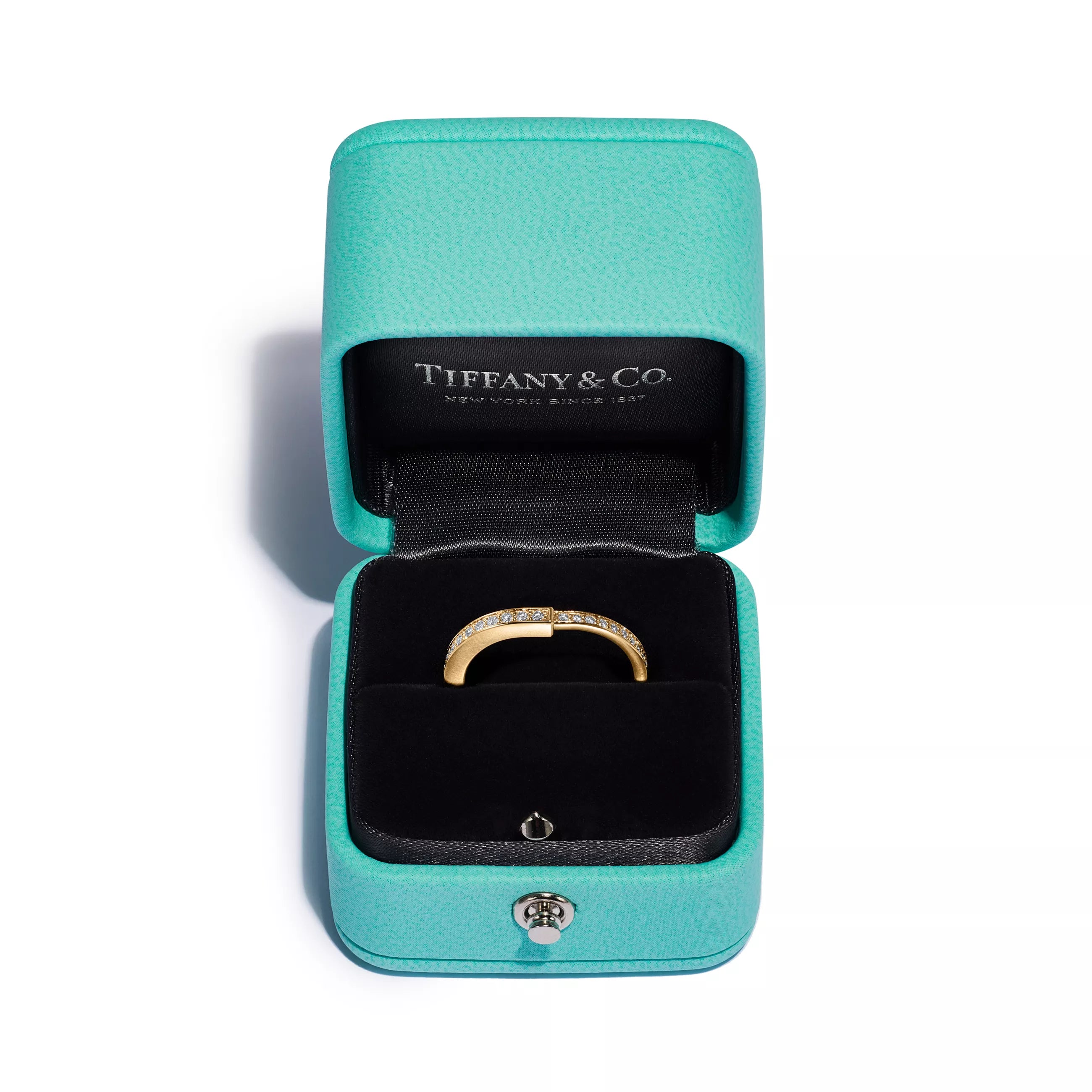 Tiffany&Co. Lock Ring , Gold , Diamond