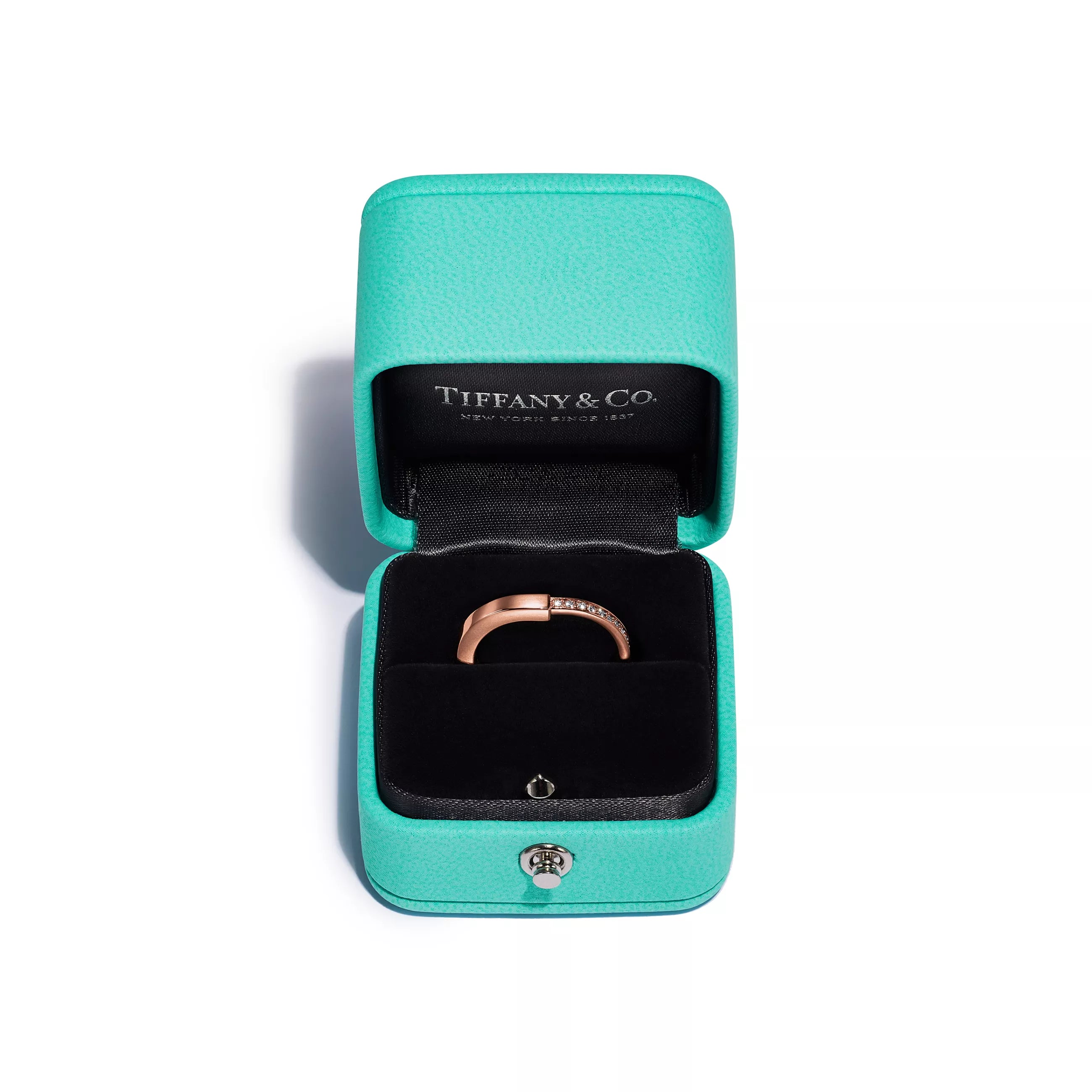 Tiffany&Co. Lock Ring , Rose Gold , Diamond