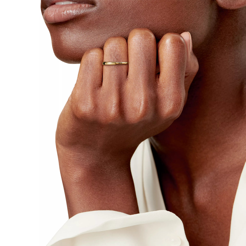 Tiffany&Co. Lock Ring , Gold