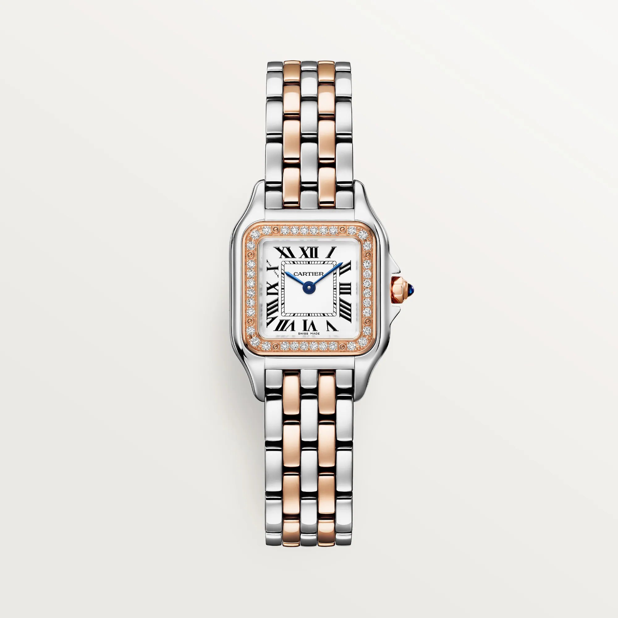 Panthère de Cartier watch Small Model , Half Rose Gold , Diamonds