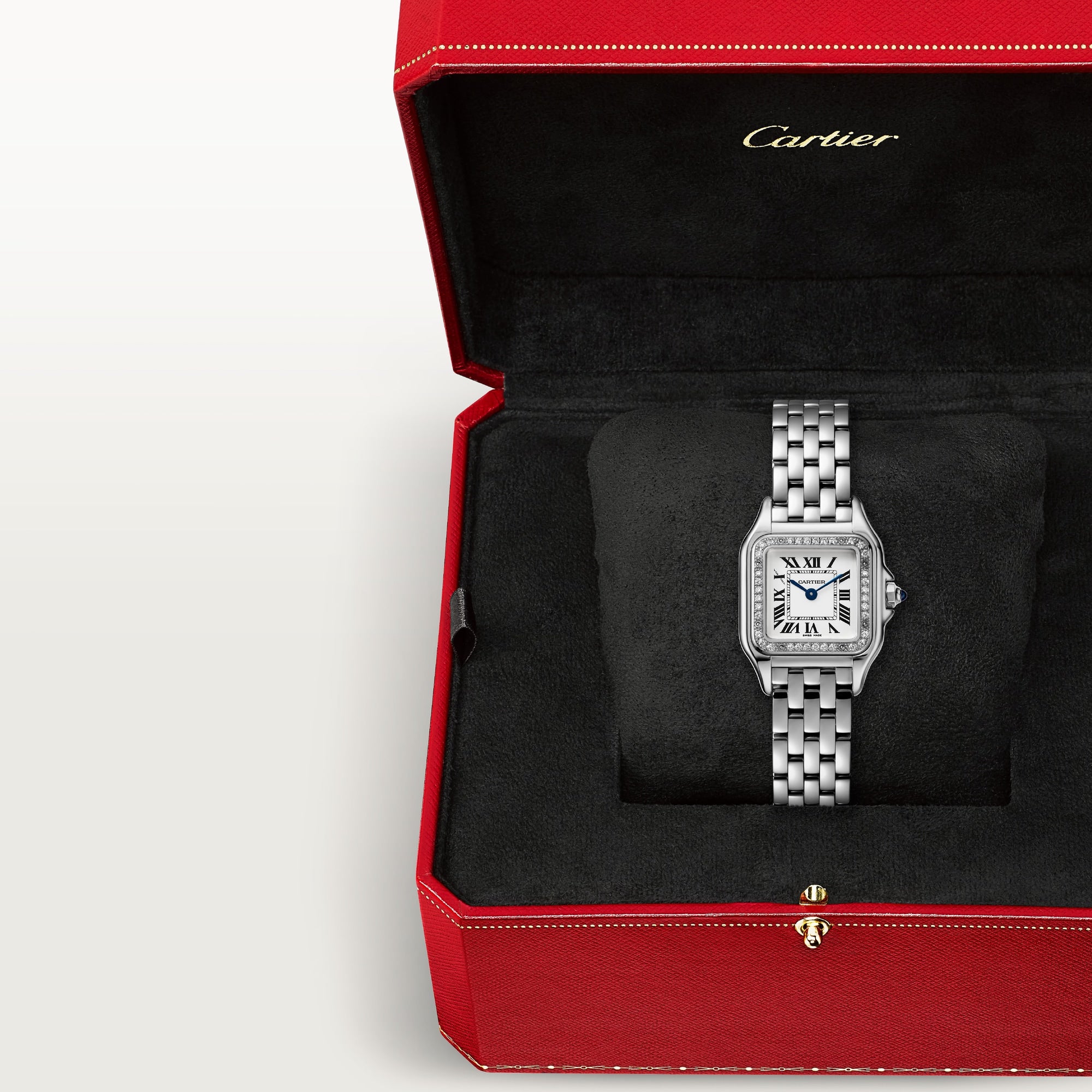 Panthère de Cartier watch, small model, Diamonds