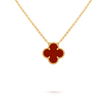 Van Cleef & Arpels Vintage Alhambra Necklace Carnelian
