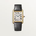 Cartier Tank Yellow gold x Grey leather Medium