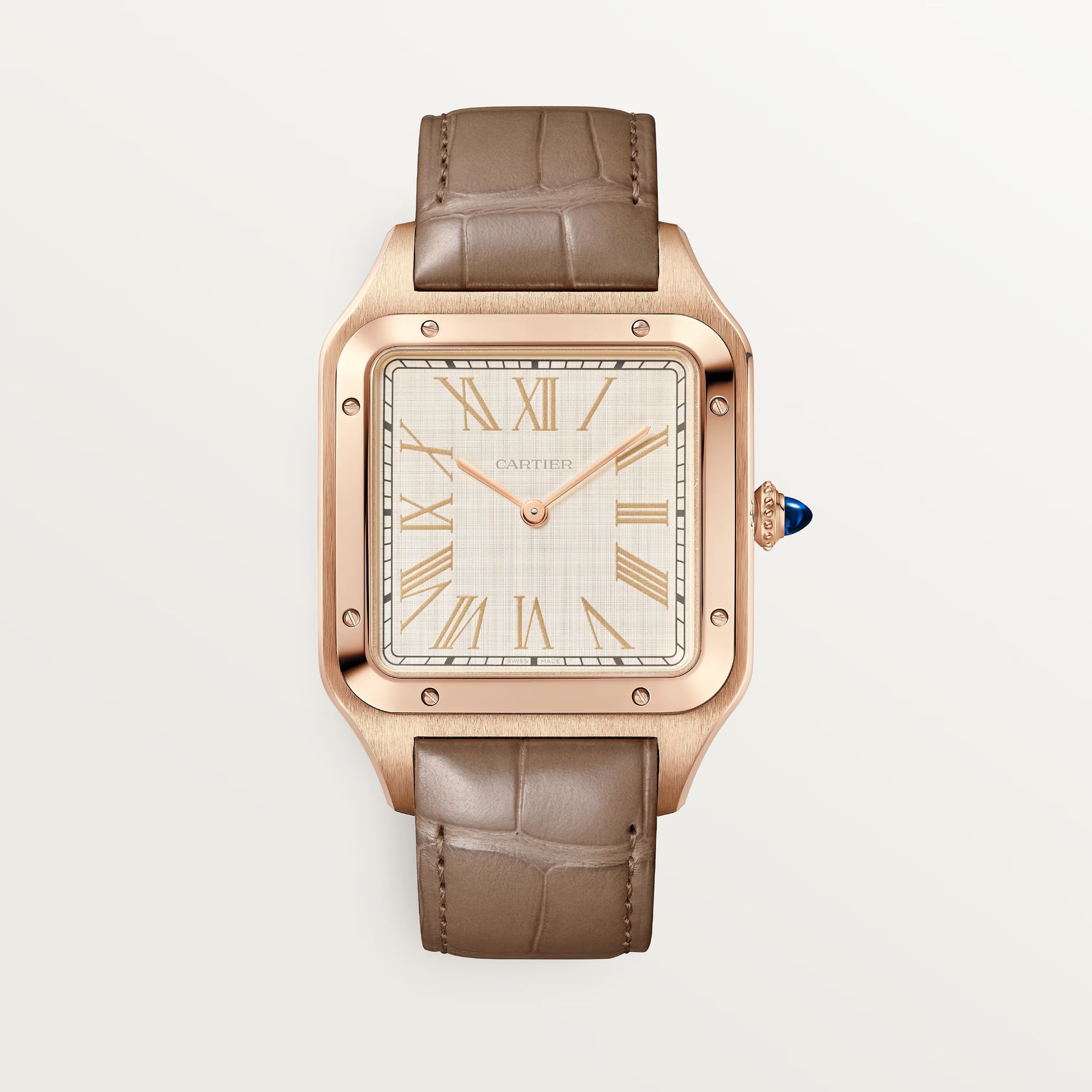 Cartier Santos Dumont Rosegold x Brown