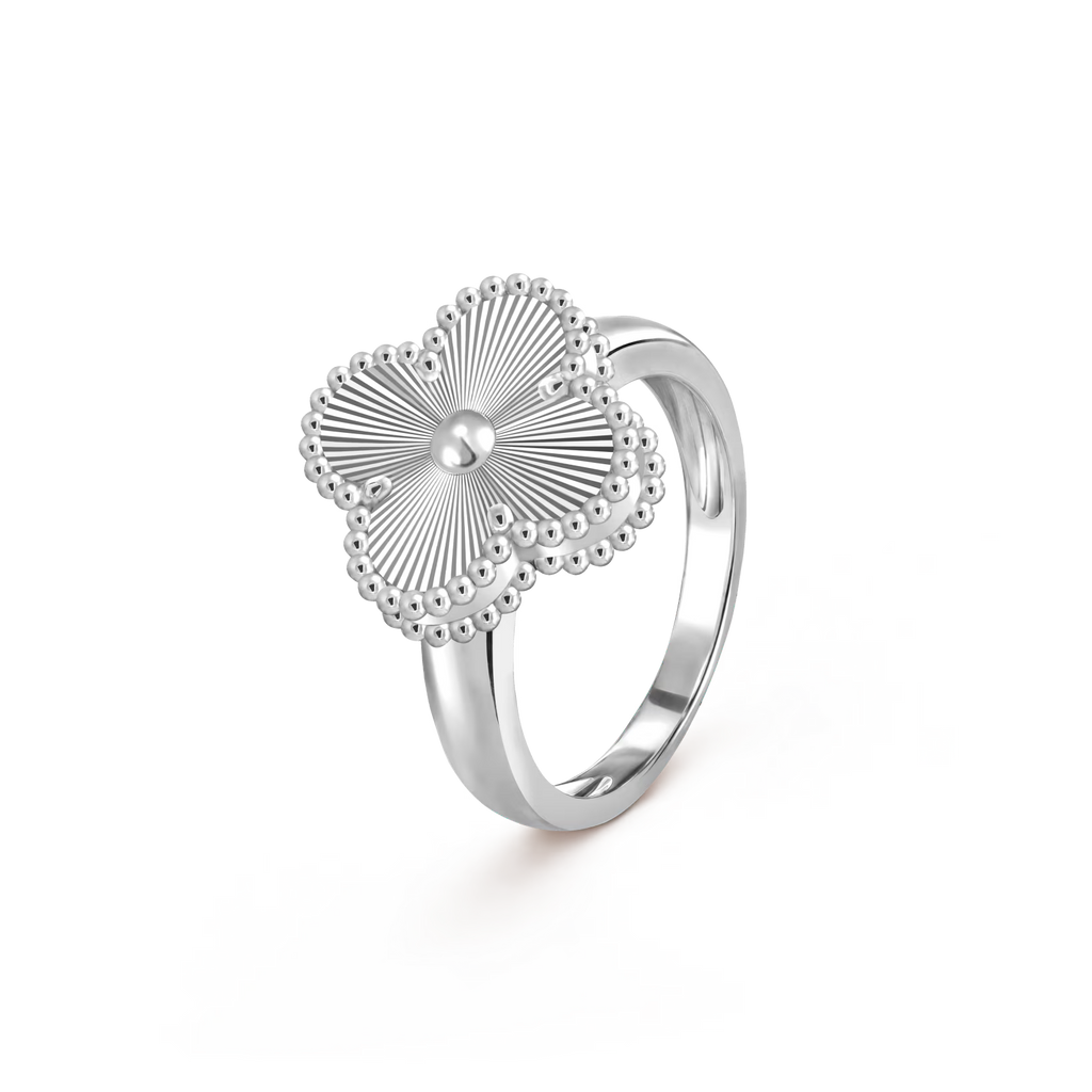 Van Cleef & Arpels Vintage Alhambra Ring , Silver