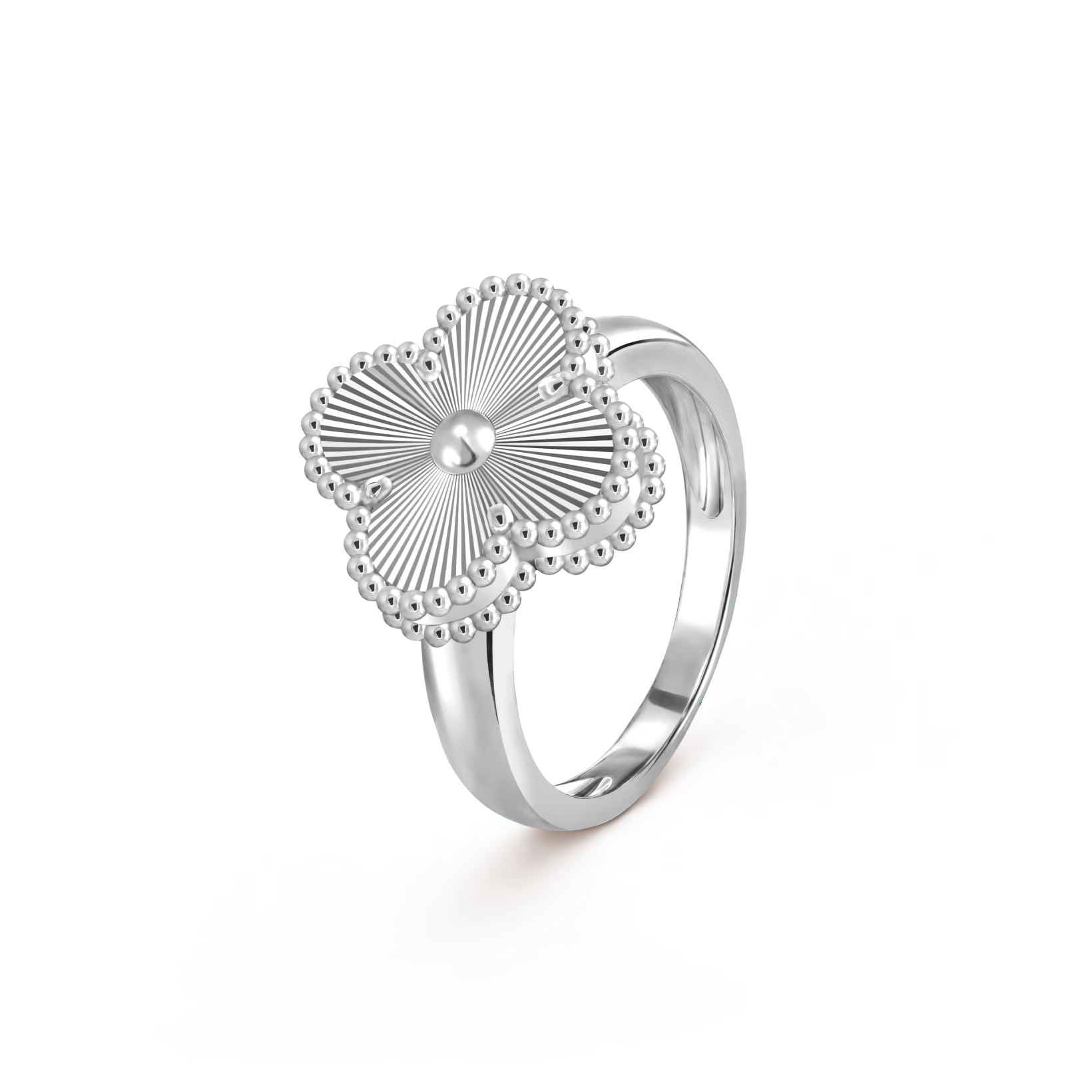 Van Cleef & Arpels Vintage Alhambra Ring , Silver