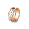Van Cleef & Arpels Perlee Signature Ring , Rose Gold