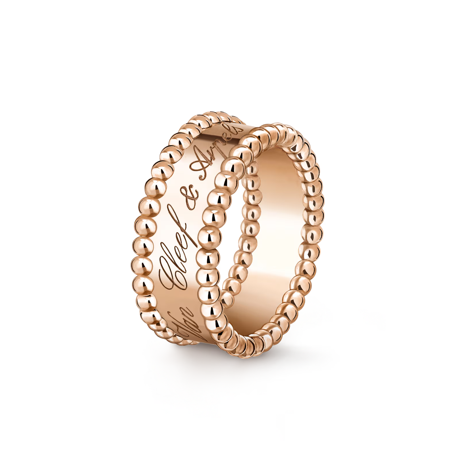 Van Cleef & Arpels Perlee Signature Ring , Rose Gold