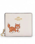 Coach Snap Wallet With Dancing Kitten