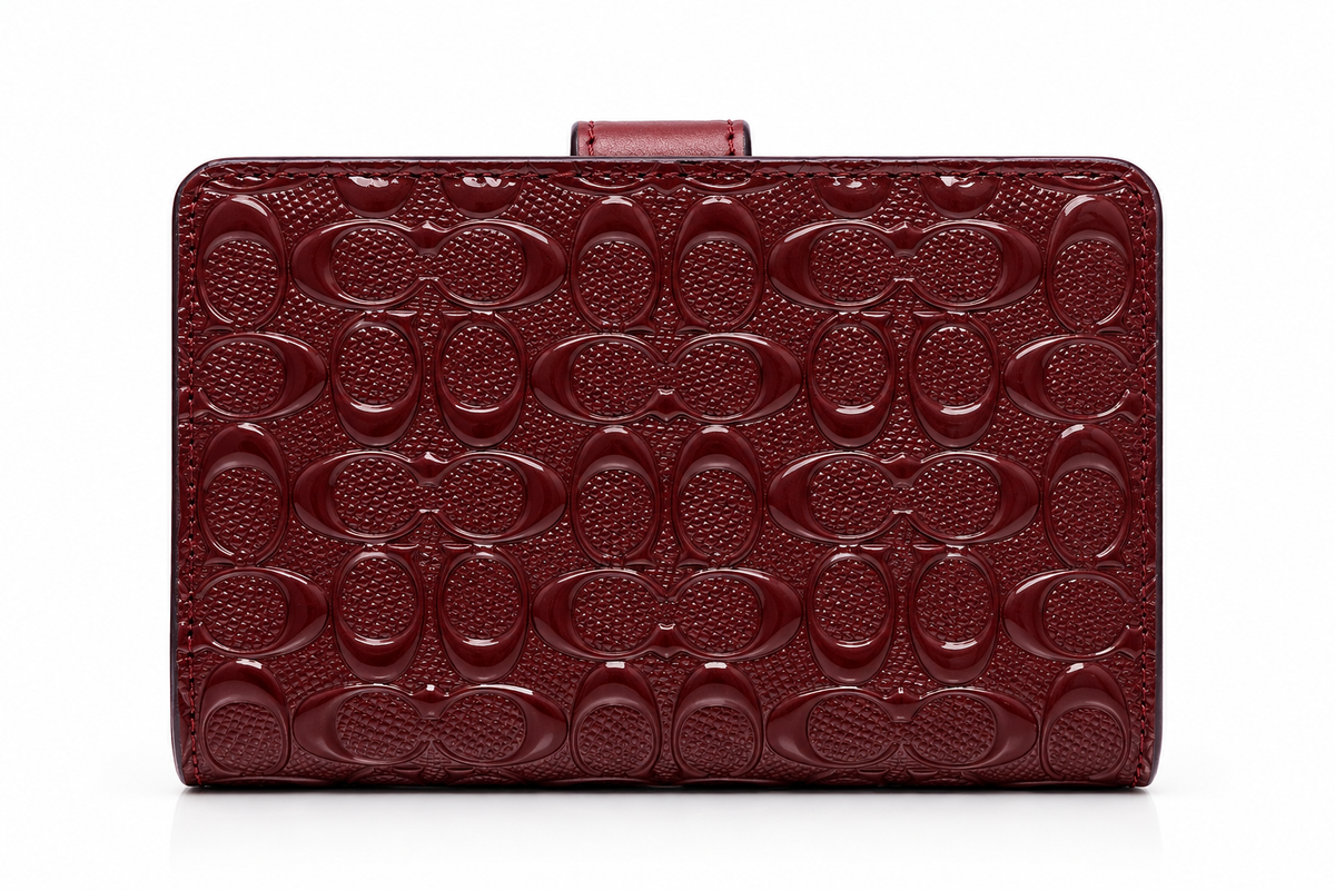 Coach wallet wine red color