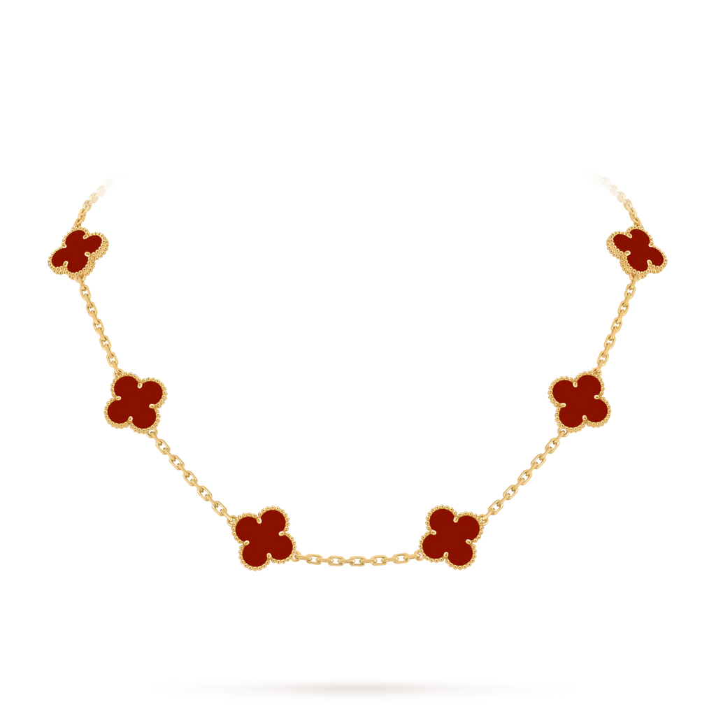 Van Cleef & Arpels 10 Motifs Carnelian Necklace