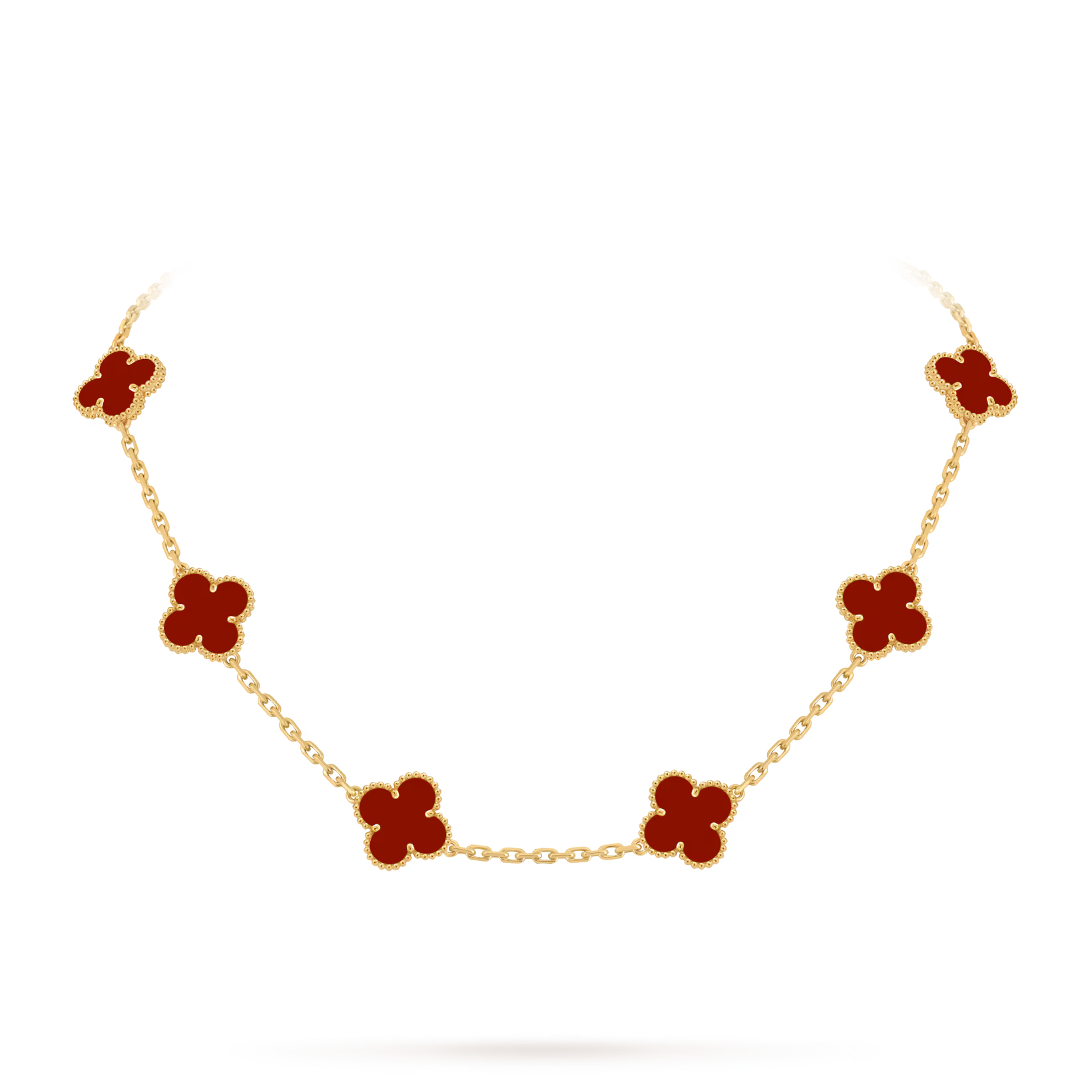 Van Cleef & Arpels 10 Motifs Carnelian Necklace