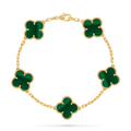 Van Cleef & Arpels Vintage Alhambra Bracelet ( Malachite )