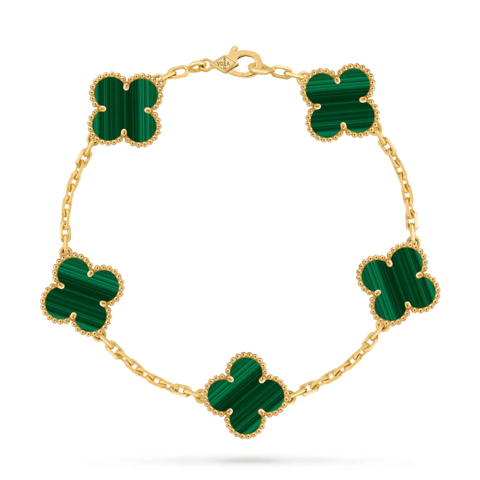 Van Cleef & Arpels Vintage Alhambra Bracelet ( Malachite )