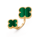 Van cleef & Arpels Magic Alhambra Between Finger Ring , Malachite