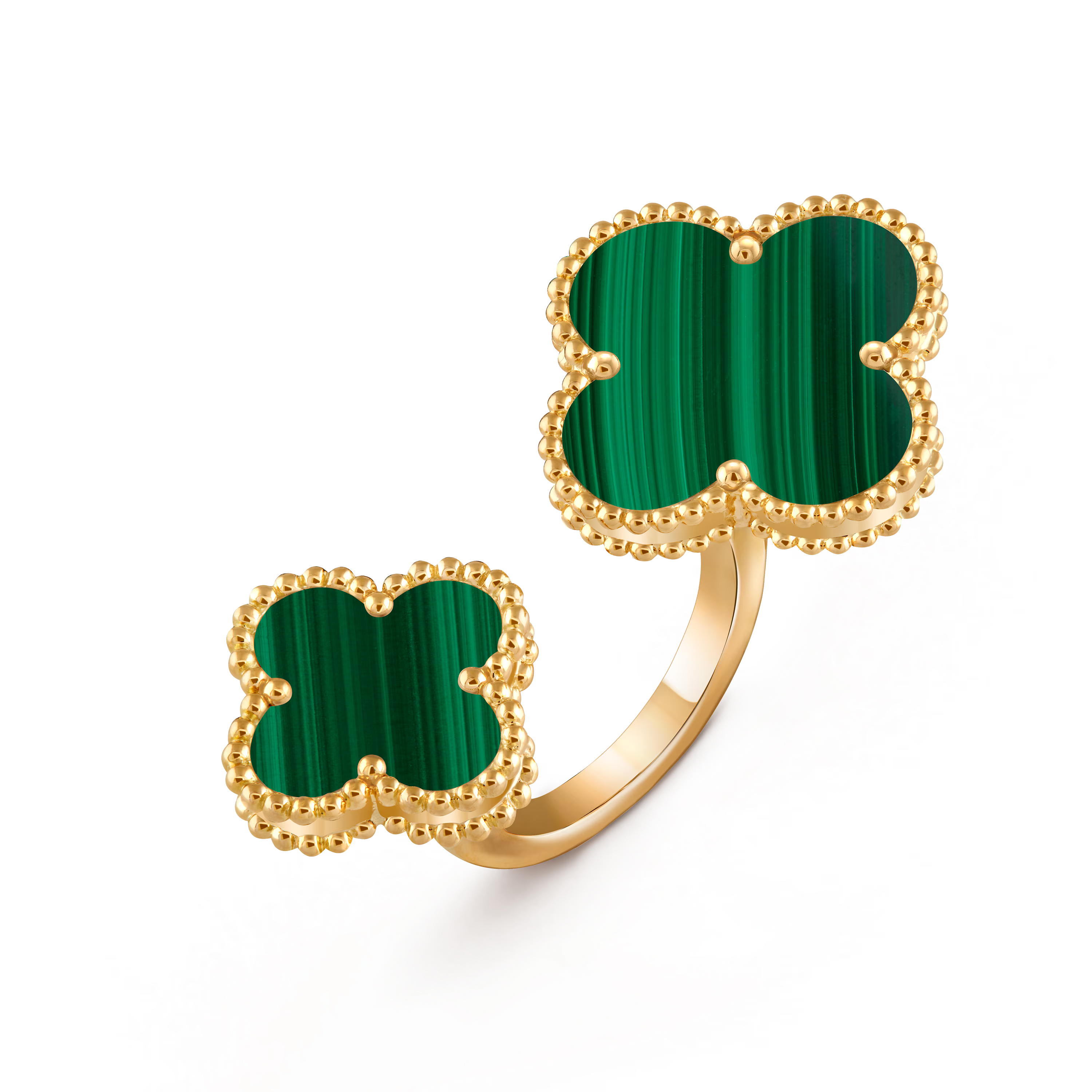 Van cleef & Arpels Magic Alhambra Between Finger Ring , Malachite