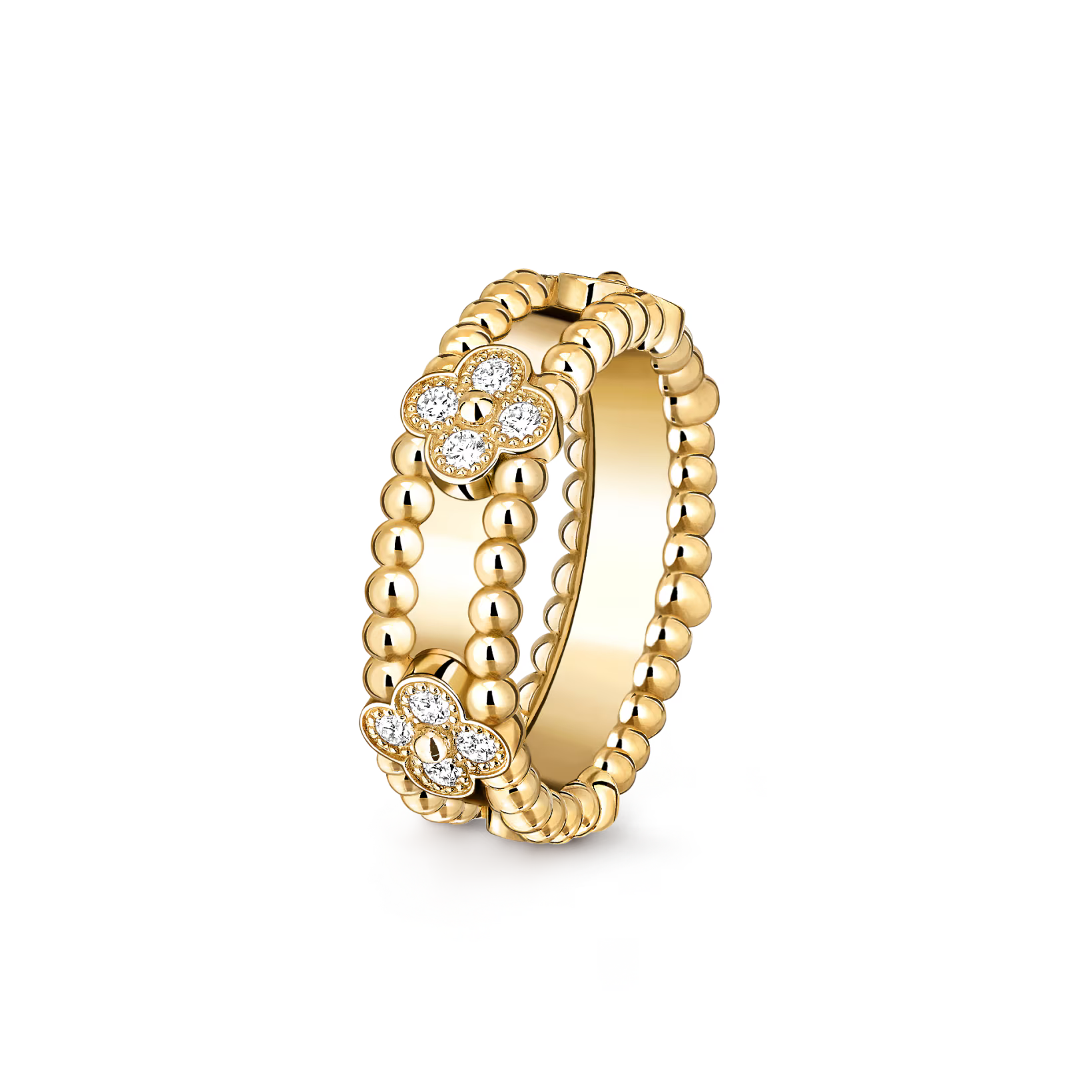 Van Cleef & Arpels Perlée sweet clovers ring , Diamond