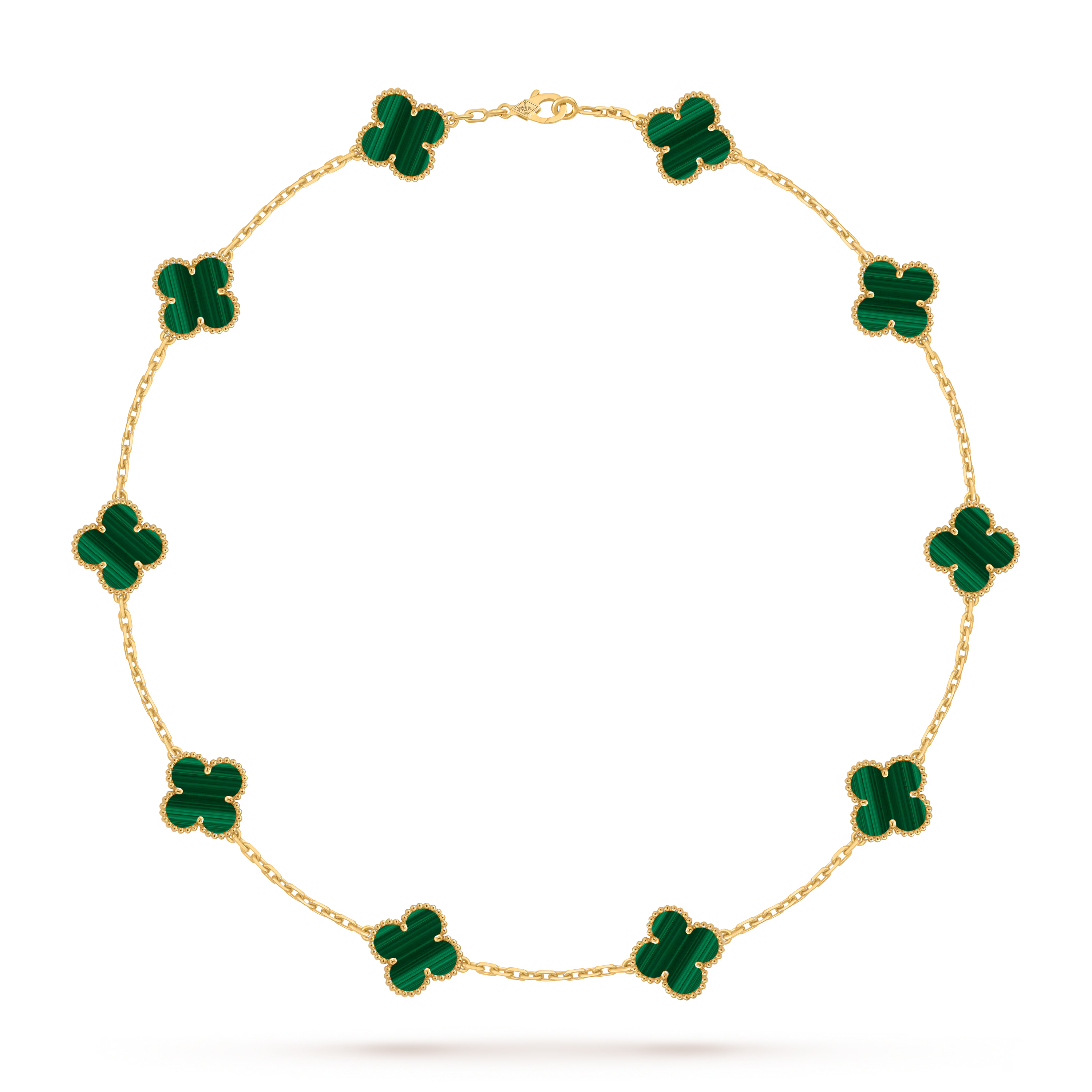 Van Cleef & Arpels 10 Motifs Malachite Necklace