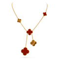 Van Cleef & Arpels Vintage Alhambra Necklace Carnelian , Tiger