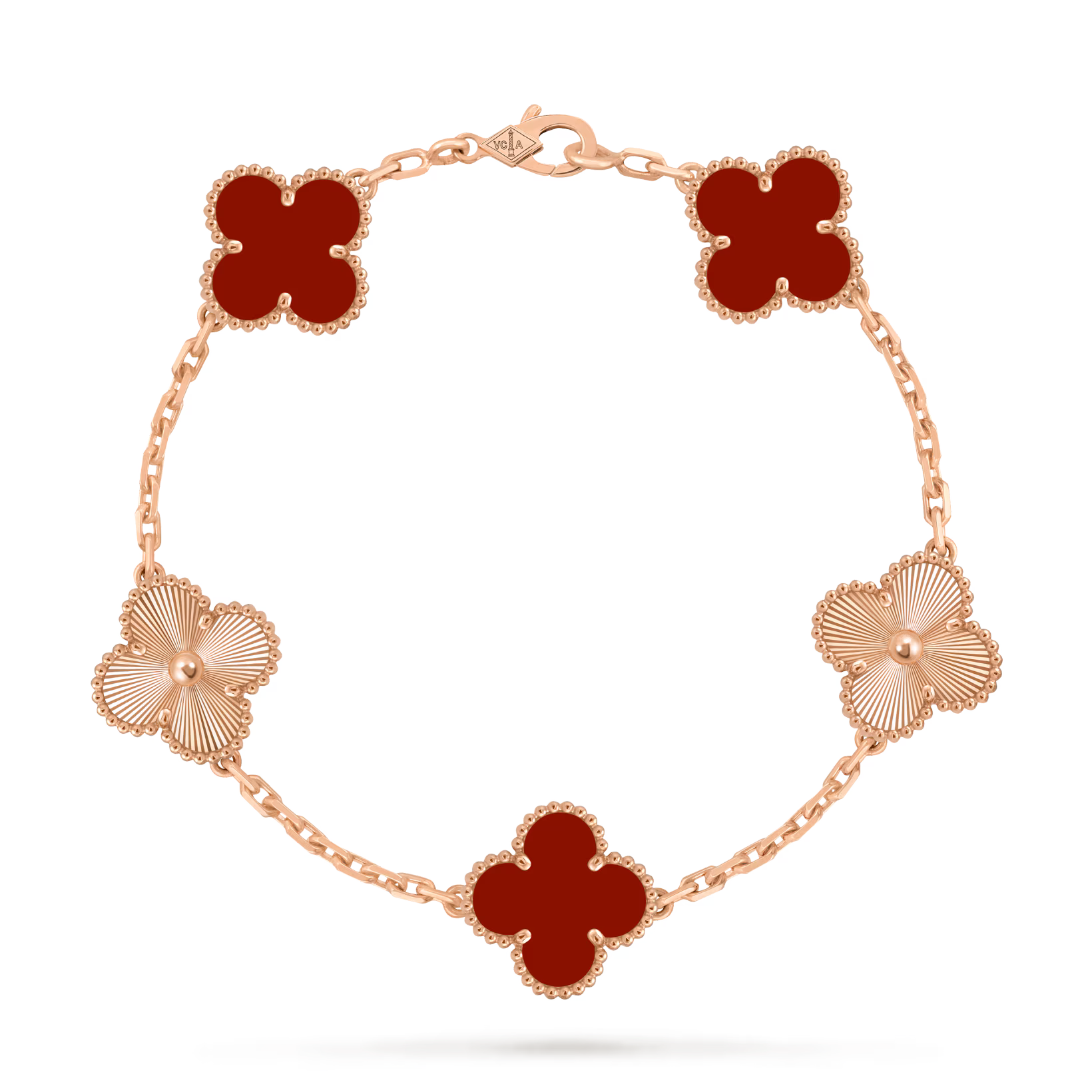 Van cleef & Arpels Vintage Alhambra bracelet ( Carnelian )