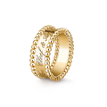 Van Cleef & Arpels Perlee Signature Ring , Gold