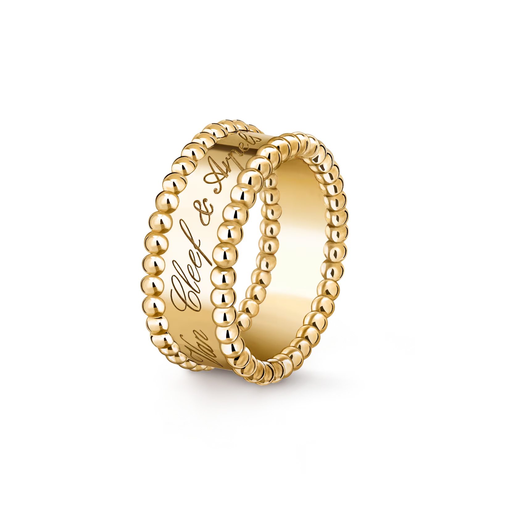Van Cleef & Arpels Perlee Signature Ring , Gold