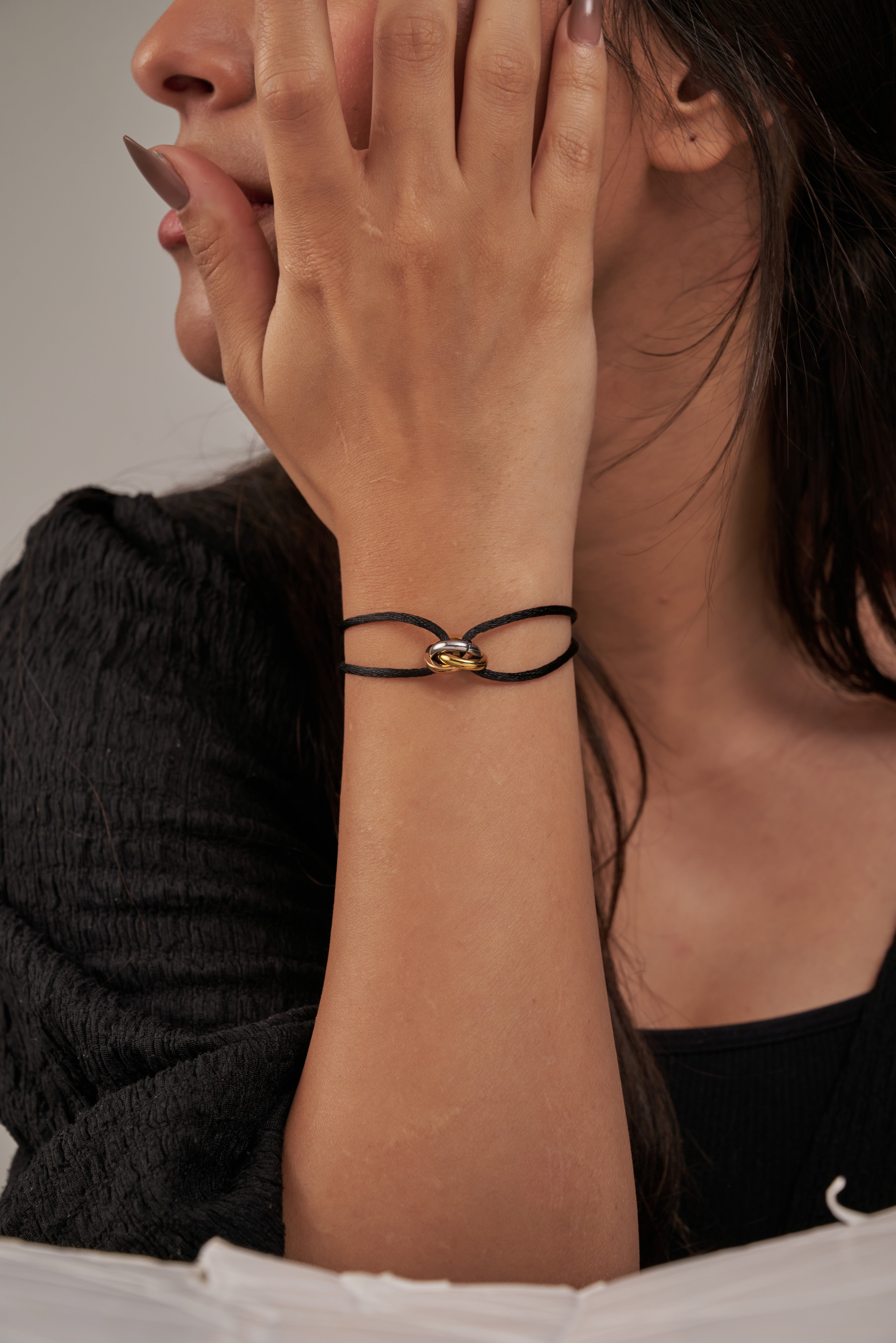 Cartier Trinity Chord Bracelet ( Black Chord )