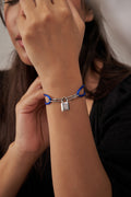 Louis Vuitton Lock Bracelet ( Blue Chord )