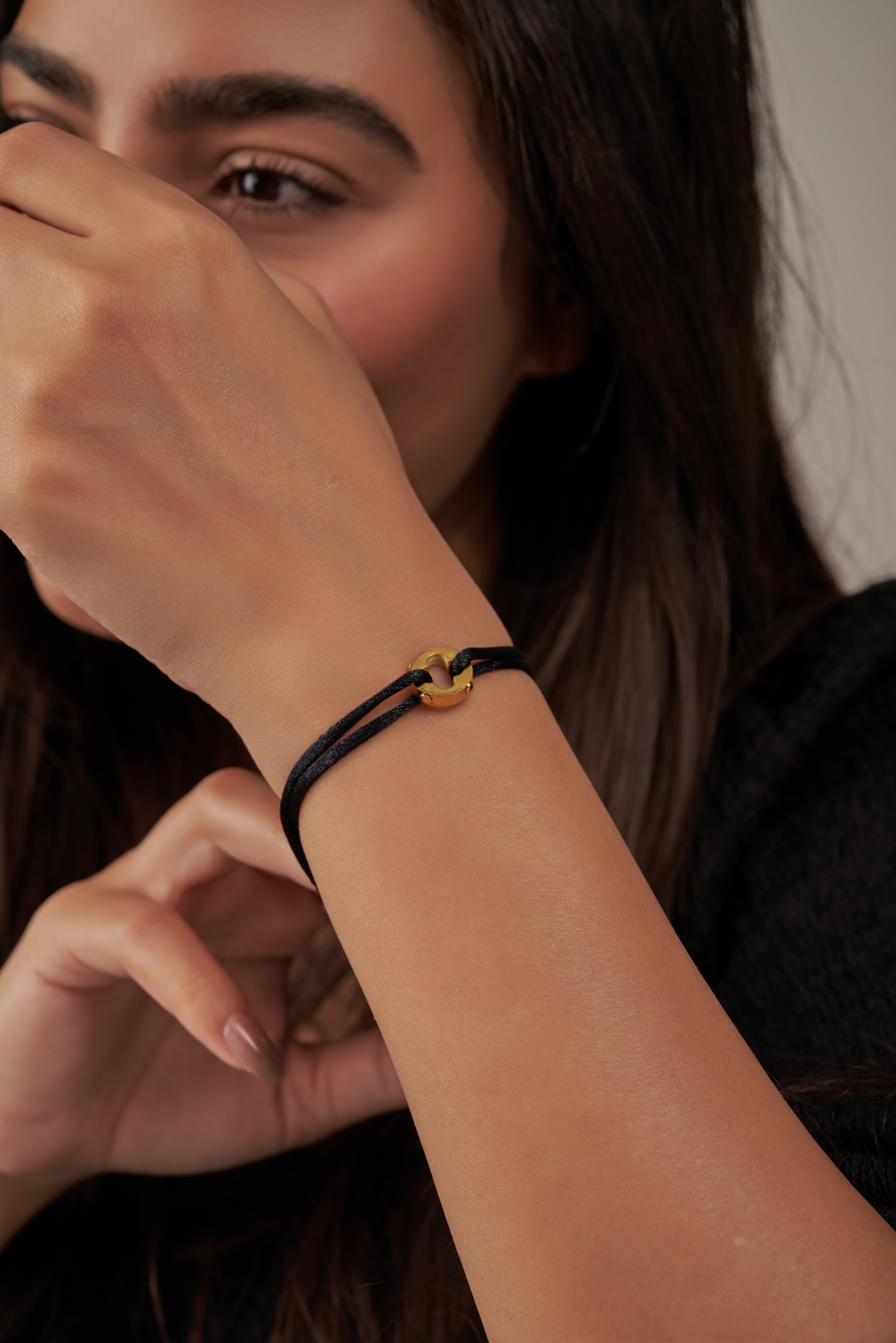 Louis Vuitton Rounded ring ( Black Chord )