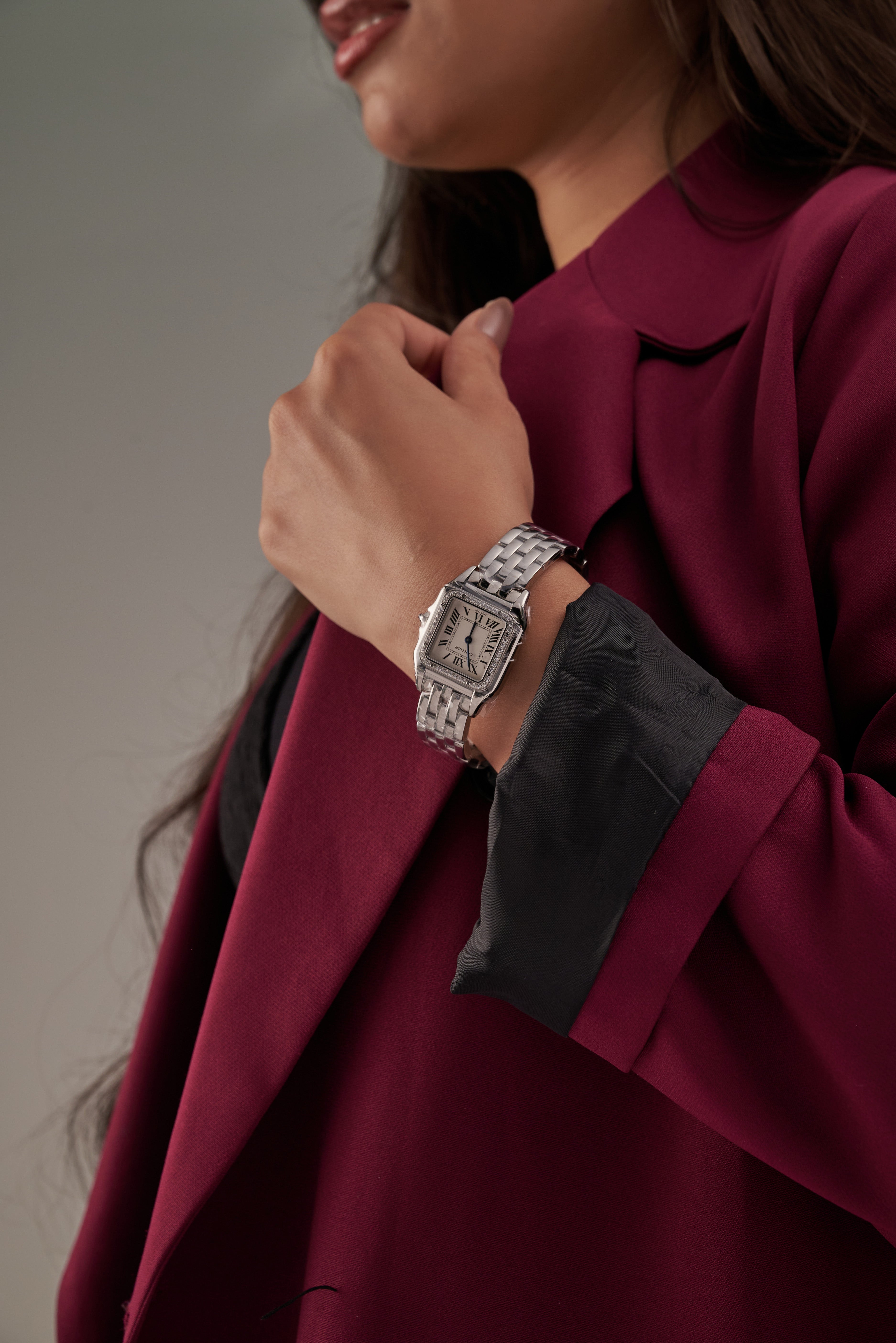 Cartier with Full Diamond Bezel