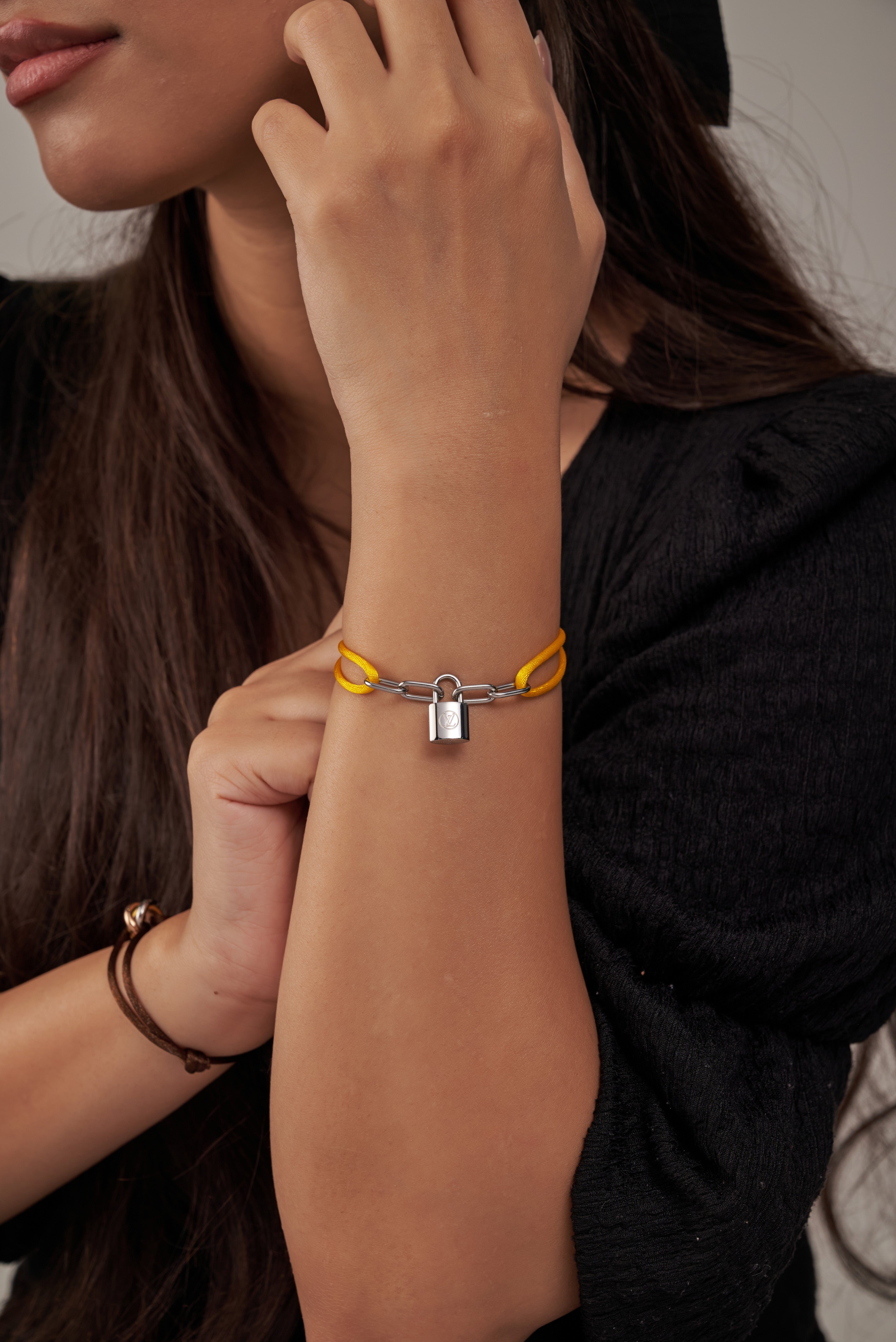 Louis Vuitton Lock bracelet ( yellow Chord )
